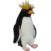 Ravensden Pluche knuffel dier - Pinguin/rotspinguin - 32 cm - noordpool knuffels