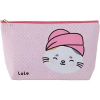 Puckator Adoramals Lola de Kat - PVC Toilettas Makeup Tas Large - 18x32x7cm (HxBxD)