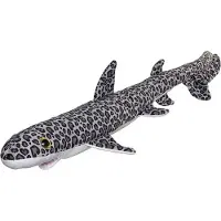 Nature Planet Grote pluche gevlekte luipaard haai knuffel - 110 cm - knuffels - haaien - zeedieren