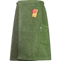 Artg Towelzz - Sauna Kilt - Heren - met klittenband - Legergroen - Army Green - (tot 150 cm heupomvang)