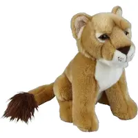 Ravensden Pluche leeuwin knuffel - bruin - 28 cm - leeuw / leeuwen - Speelgoed voor kinderen