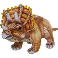 Nature Planet Dinosaurus knuffel - Triceratops - 30 cm - dinosauriër