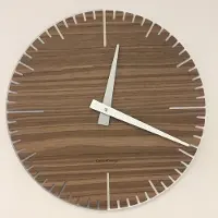 Italian Design CD Wandklok Exacte Wal Noot