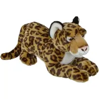 Ravensden Pluche bruine jaguar/luipaard knuffel 50 cm - Jaguars wilde dieren knuffels - Speelgoed voor kinderen