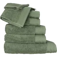 Artg Towelzz - Complete Deluxe SET - 700 grams - Washandjes - Handdoeken - Gastendoekjes - Badhanddoeken - Strandlakens - Legergroen - Army Green - 28 stuks verschillende maten