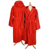 Artg Robezz - Badjas met Capuchon - Rood - Fire Red - Maat XS