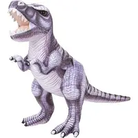 Nature Planet Pluche knuffel dinosaurus T-Rex purple - Dino speelgoed 30 cm
