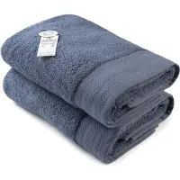 Artg Towelzz - DeLuxe - Badhanddoek - 70 x 140 cm - Spijkerstofblauw - Jeans Blue - 700 gram/m2 - Set 2 stuks