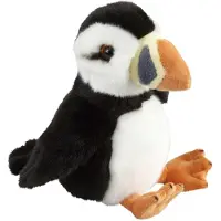 Ravensden Pluche knuffel dier Papegaaiduiker vogel - 18 cm - Speelgoed knuffels zeevogels