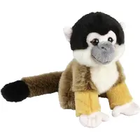 Ravensden Pluche knuffel dier Squirrel aapje - 18 cm - Speelgoed apen/aapjes knuffelbeesten