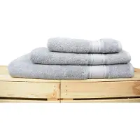 Artg Natural Bamboo - Strandhanddoek - 100 x 180 cm - Licht Grijs - Light Grey - SET 2 stuks