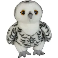 Ravensden Pluche knuffel dieren Sneeuwuil vogel van 28 cm - Speelgoed knuffels uilen/vogels - Leuk als cadeau voor kinderen