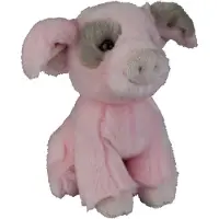Ravensden Pluche knuffel dieren Varken van 18 cm - Speelgoed varkens knuffels - Leuk als cadeau voor kinderen
