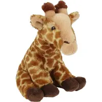 Ravensden Pluche knuffel dieren Giraffe 23 cm - Speelgoed knuffelbeesten - Eco Soft-serie - Leuk als cadeau