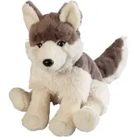 Ravensden Pluche wolf/wolven knuffel - grijs - 30 cm - speelgoed