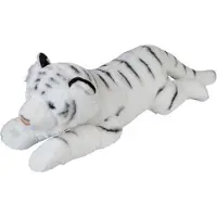 Ravensden Grote pluche witte tijger knuffel - 60 cm - tijgers speelgoed - knuffels - extra groot