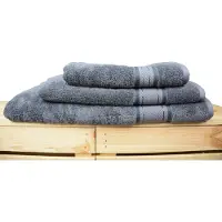 Artg Natural Bamboo - Handdoek - 50 x 100 cm - Donkergrijs - Dark Grey - SET 4 stuks