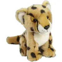 Ravensden Pluche knuffel dieren - Cheetah/Jachtluipaard - wilde dieren thema - 18 cm