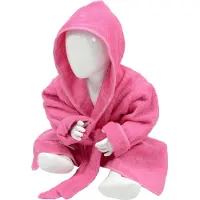 Artg Babiezz - Baby Badjas met Capuchon - Rose - Maat 98-110
