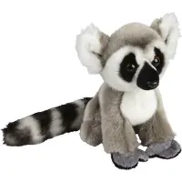 Ravensden Pluche knuffel dier - Ringstaart Maki aap - 18 cm - bosdiertjes knuffel