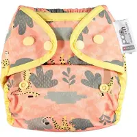 CLOSE CABOO Caboo Otulpelis, daugiasluoksnė Pop-in AIO Cheetah sauskelnė su gėrimais nuo 4,5 iki 16 kg, 1 (Eén maat voor iedereen, 1 Stuk)
