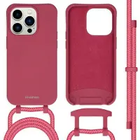 IMoshion Color Backcover met afneembaar koord voor de Apple iPhone 14 Pro - Red Raspberry