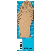 Solos 309 Odour Stop Unisex Leren Inlegzolen Op Maat Te Knippen - Naturel - 36/46