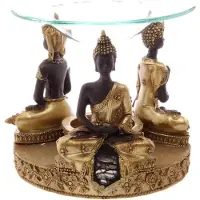 Puckator | Oliebrander | Waxmelts | Goud & Bruin & Glas Mozaiek | Thaise Boeddha