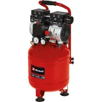 Einhell Elektrische Compressor TE-AC 24 Silent - 750 W - 8 bar - 24 L tank - Aanzuigcapaciteit: 135 l/min - 57 dB (Stiller dan normale compressoren) - Olievrij