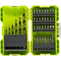 Ryobi Coffret antichocs empilable 38 accessoires de perçage-vissage - porte embouts RAK38SDD