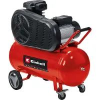 Einhell Elektrische Compressor TE-AC 430/90/10 - 3000 W - 10 bar - 90 L tank - Aanzuigcapaciteit: 430 l/min - Oliegesmeerd - Zwenkwielen