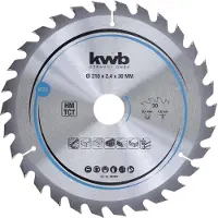 Kwb Cirkelzaagblad hm 210x30 78m
