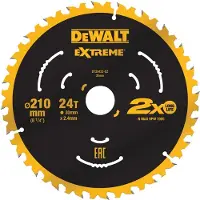 DeWalt DT20432-QZ DT20432-QZ Cirkelzaagblad 210 x 30 x 2.4 mm Aantal tanden: 24 1 stuk(s)