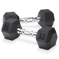 ZEUZ Hexa Dumbbells Set 2 x 5 KG – Hexagon Gewichten Dumbbellset – Crossfit, Fitness & Krachttraining Dumbellset