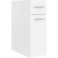 vidaXL Apothekerskast 20x45,5x60 cm bewerkt hout wit