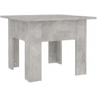 Möbelando Salontafel "Jeseritz" gemaakt van spaanplaat in betonkleur. Afmetingen (breedte/hoogte/diepte): 55x42x55 cm