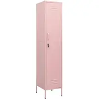 vidaXL Lockerkast 35x46x180 cm staal roze
