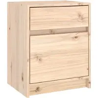 vidaXL Nachtkastje 40x31x50 cm massief grenenhout