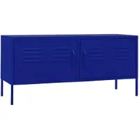 vidaXL Tv-meubel 105x35x50 cm staal marineblauw