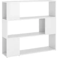 vidaXL Boekenkast/kamerscherm 100x24x94 cm hoogglans wit