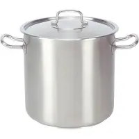 Pujadas Kookpan hoog 24 ltr roestvrijstaal