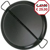 HorecaTraders Paellapan | Geëmailleerd | Staal | Ø42 cm