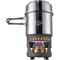 Esbit Outdoor Kooktoestel 985ml - alcoholbrander - aluminium/RVS - opbergtas