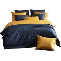 De Witte Lietaer Dekbedovertrek Rex Mood Indigo Satijn-140 x 200 / 220 cm | 1-Persoons