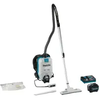 Makita VC008GL201 | 40V Max rugzakstofzuiger | 2 x 8,0 Ah accu's + snellader VC008GL201