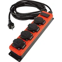 QwattPro SocketMaster | 4xRA | 2 x USB | 3x2,5 mm | 20 meter | 2561029 2561029