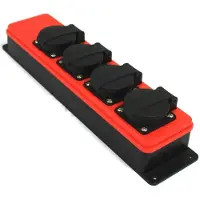 QwattPro 2014007 SocketMaster Verdeelblok Zonder Kabel + USB - IP44
