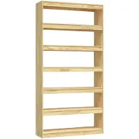 vidaXL Boekenkast / kamerscherm 100x30x200 cm massief grenenhout