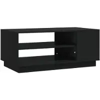 vidaXL Salontafel, zwart, 102x55x43 cm, houtvezel