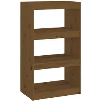 vidaXL Boekenkast/kamerscherm 60x30x103,5 cm grenenhout honingbruin